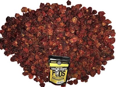 Carolina Reaper Peppers Dry Whole Pepper Pods Hottest Peppers in the World by Blazing Foods (2)