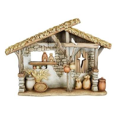 Avalon Gallery Nativity Sets for Christmas - Indoor Bethlehem Nights Nativity Scene, 12.25 x 8.75-Inch, Stable/Creche