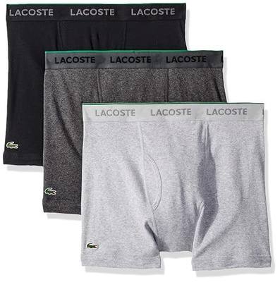 Lacoste Men's 100% Cotton Boxer Brief Underwear, Multipack