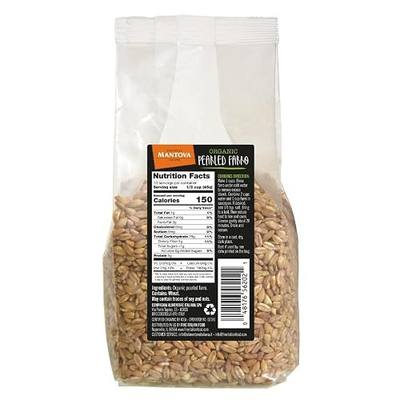 Mantova Organic Italian Farro, 1 lb Zero grams of trans fat, Product of Italy