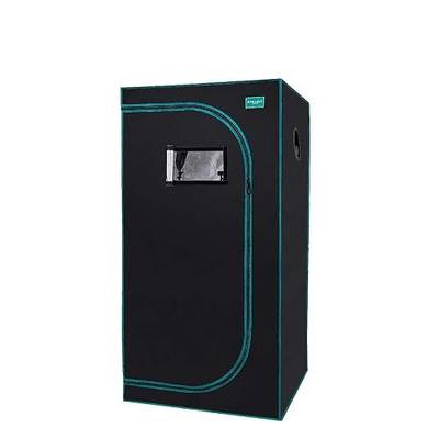 32"x32"x64" Hydroponic Mylar Water-Resister Grow Tent Reflective Garden Growing Dark Room with Observation Window, Removable Floor Tray and Tool Bag for Indoor Plant Growing