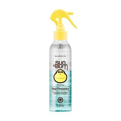 Sun Bum Heat Protector Spray - Leave In Hair Treatment Protects from Heat Styling and Frizz-Causing Humidity - Reduces Blow Dry Time - Vegan - UV Protecting - 6 oz