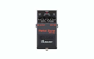 BOSS MT-2W WAZA Craft Metal Zone Guitar Pedal (MT-2W), Black