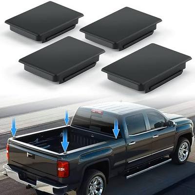 JOYTUTUS Stake Pocket Cover Trucks Bed Rail Stake Covers Compatible with 2000-2003, 2005, 2008-2013 Chevy Silverado and 2010-2014 GMC Sierra - 4 Pack