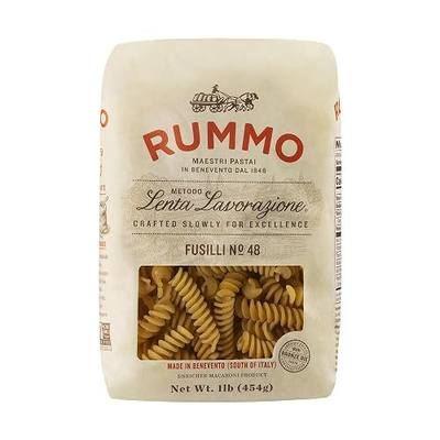 Rummo Fusilli Pasta N.48 - Fusilli Pasta Noodles, Spiral Pasta, Italian Pasta, Curly Noodles, Dry Pasta, Durum Wheat Pasta - 16 Ounce (Pack of 1)