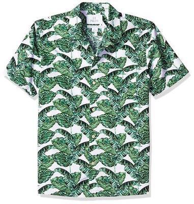 Amazon Brand - 28 Palms Men's Standard-Fit 100% Cotton Tropical Vacation Batik Shirt