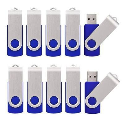 20 Pack 8GB USB Flah Drives Pack USB 2.0 8GB Flash Drive 20 Pack USB Memory Stick-Blue