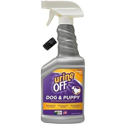 urineOFF Puppy & Dog Odor & Stain Remover| Fresh Scent Carpet Cleaner Spray | Bio Enzymatic Stain & Urine Odor Remover | Pet Safe Cleaner | 16 oz.