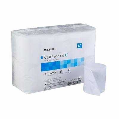 McKesson Cast Padding, Non-Sterile, White, Polyester, 4 yds, 4 in, 20 ct | Cast Padding,White,Polyester,NonSterile,Undercast,4 Inch X 4 Yard