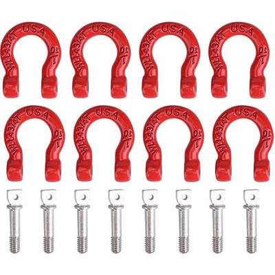 RC Car Trailer Buckle, 8 Pcs Metal Tow Shackle Lock Catch for RC Climbing Crawler Car Accessory Parts Car Model Accessory