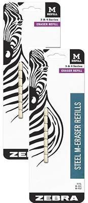Zebra Pen Steel M Mechanical Pencil Eraser Refills, 2 Packs of 7