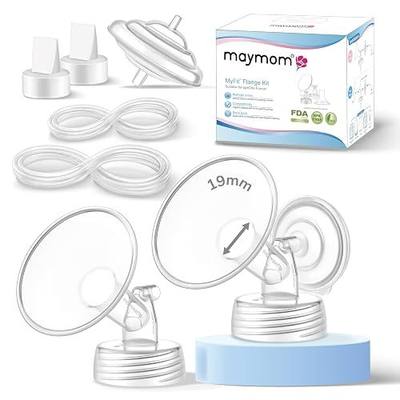 Maymom Pump Parts Compatible with Spectra S2 S1 9 Plus Breastpump, Flange (19mm) Valve Tubing Backflow Protector, Not Original Spectra Replacement Pump Parts S2 Accessories