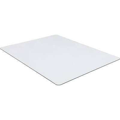 Lorell Tempered Glass Chairmat, 48" Width x 60" Depth x 0.25" Thickness, Clear, 1 Each