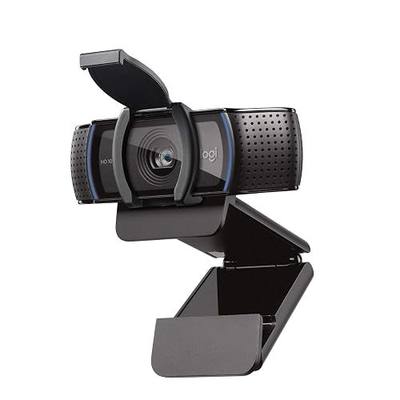 Logitech C920S HD Pro Webcam Full 1080p/30fps Video Calling Clear Stereo | 30fps video calling, clear stereo audio, light correction, works with Skype, Zoom, FaceTime, Hangouts, PC, Mac, laptop