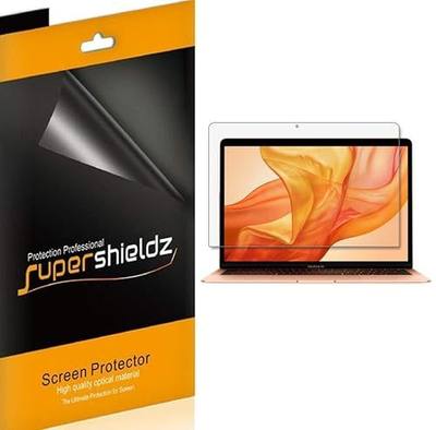 Supershieldz (3 Pack) Designed for Apple MacBook Air 13 inch (2018-2021 / M1) A1932 A2179 A2337 Touch ID Screen Protector, Anti Glare and Anti Fingerprint (Matte) Shield