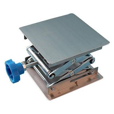 Stainless Steel Lab Jack Stand Table Lift Laboratory Mini Scissor Lift 4" x 4" with 6.6lbs Load Capacity