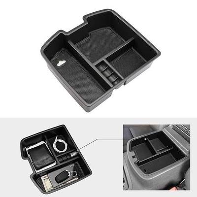 SEVEN SPARTA Center Console Organizer for GMC Sierra Yukon Chevrolet Avalanche Chevy Silverado Tahoe Suburban 2007-2014 ABS Tray Armrest Storage Box