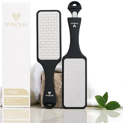 Foot File. Best Premium Pedicure Foot Rasp and Callus Remover. 3-in-1 Tool. Removes Hard Skin. No Risk of Injury. Stainless Steel. Ergonomic Handle. Washable. Works on Both Wet and Dry Feet.