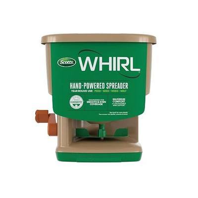 Scotts Whirl Hand-Powered Spreader for Grass Seed, Fertilizer, Salt, Ice Melt, Handheld Spreader Holds up to 1,500 sq. ft. Product