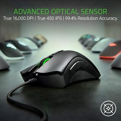 Razer DeathAdder Elite Gaming Mouse and Razer Cynosa Chroma Gaming Keyboard