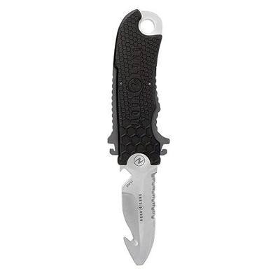 Aqualung Small Squeeze Blunt Stainless Knife - Black/Charcoal