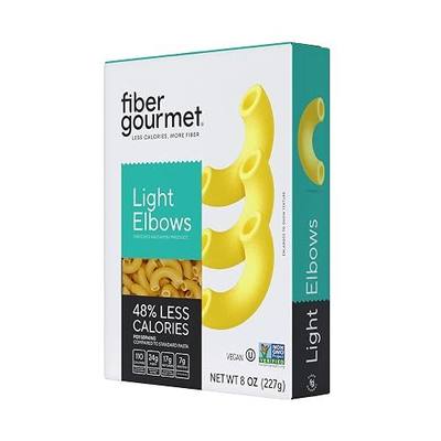 Fiber Gourmet Low Net Carb Pasta Elbow Macaroni - 6 Pack | Keto Friendly, High Fiber, Low Calorie Italian Made Noodles - Vegan, Non-GMO, Kosher - 48% Fewer Calories Than Regular