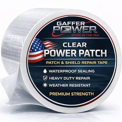 Gaffer Power Clear Butyl Seal Tape 4 in x 5 ft, Waterproof Leak Repair | Transparent heavy duty patch tape for roofs, RVs, gutters, pipes and windows; permanent watertight seal