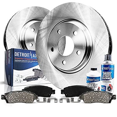Detroit Axle - Rear Brake Kit for Buick Regal Century Chevrolet Impala Monte Carlo Venture Olds Alero Intrigue Pontiac Grand Am Grand Prix Brake Rotors Brakes Pads Replacement : 10.95 inch Rear Rotors