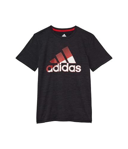 adidas Boys Short Sleeve Moisture-Wicking Boss Logo T-Shirt