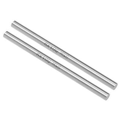 uxcell 2pcs Round Steel Metal Rods, 6mm x 100mm High Speed Steel (HSS) Lathe Bar Stock Tool, for Shaft Gear Drill Lathes Boring Machine Turning Miniature DIY Craft, 2pcs