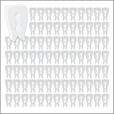 Clip Strip 300 Pack Inventory Control Clips, Peg Hook Product Stoppers, Fits .15" to .25" Diameter Plastic or Metal Hooks, Product Display Control, Pegboard Accessories