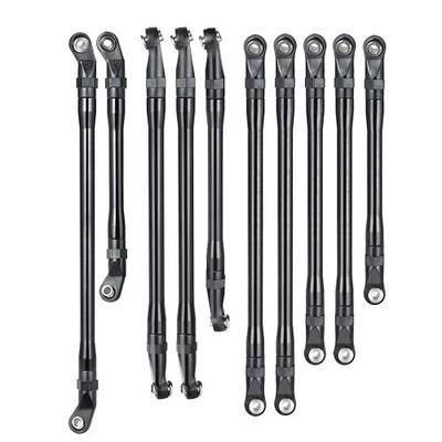 RCLIONS Aluminum Link Rod Linkage 313MM Wheelbase for 1/10th Axial SCX10-II | RC Crawler Car Upgrade Parts