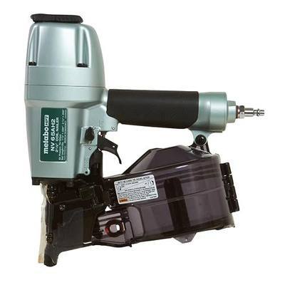 Metabo HPT Coil Siding Nailer, Pro-preferred Pneumatic Power Nailers in Siding Tools, For Sheathing, Decking & Fencing, 15° Plastic Collated Nails and 16° Wire Coil Nails, NV65AH2 | Sheathing, Decking, Fencing Applications, 15-Degree and 16-Degree Wire Angle Formats, Pro-Grade Power Nailers