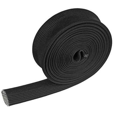 Fiberglass Heat Shield Sleeve - 3/4" ID X 10' Adjustable Hose Heat Shield Spark Plug Wire Black For Car Wire Loom Brake Line Cable