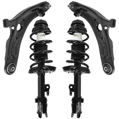 Detroit Axle - 4pc Front Struts Lower Control Arms for 2010-2013 Kia Soul