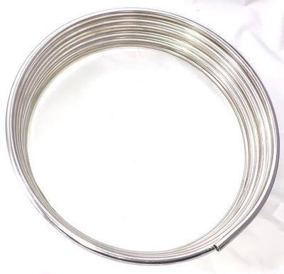 The Stop Shop 16 Ft of 3/8" Stainless Steel Fuel Line Tubing Coil, Grade 304