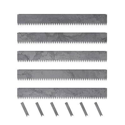 Edge Right - Hammer-in Landscape Edging - 48-inch Strips - 6-inch Depth 1/4-inch Rounded top COR-Ten Steel (5 Pack)