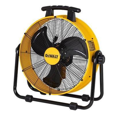 DEWALT 20 Inch Floor Fan, 180° Adjustable Tilting Drum Fan DXF2042 | High Velocity Fan with 3-Speed for Cooling Portable Metal Industrial fan for Shop/Garage/Gym/Patio/Warehouse Yellow