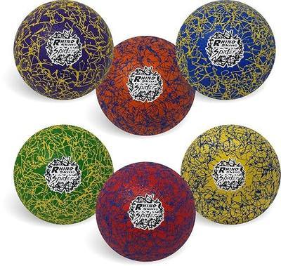 Champion Sports Premium Rhino Skin Extreme Color Dodgeballs - Glow in the Dark, Color-Changing, and Spider Grip - Low Bounce Dodgeballs