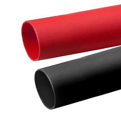 3/4" Dia 3:1 Adhesive Heat Shrink Tubing, 4 ft, 2 Pcs Red/Black | 3/4" Dia (Approx.1.18" Flat), Dual Wall, Waterproof, Marine/Auto Grade, Corrosion Resistant for Wire Splicing/Repair