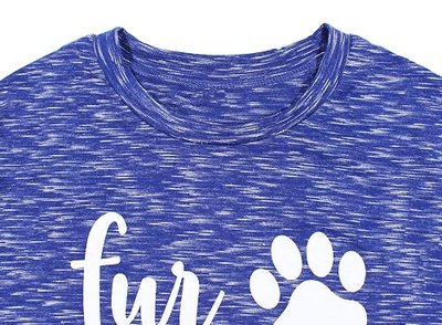 YUYUEYUE Dog Mom T Shirt Women's Casual Letter Print Short Sleeve Tops Tee