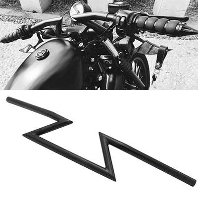 AnXin 7/8" 22MM HandleBar Z Handle Bars Universial For Sportster Cruiser XL 883 1200 Custom Chopper Softail Dyna Street Bob Black