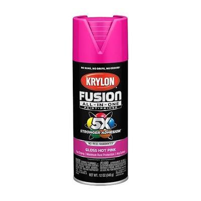 Krylon Fusion All-In-One 12 Oz. Gloss Spray Paint, Hot Pink - 1 Each