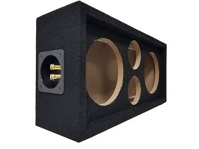 Bass Rockers Chuchero Outdoor Stereo Subwoofer Car Speaker Box - Pod - Enclosure Box Carpeted MDF fits 6" Midrange/Speakers - 1” inch Sub Box