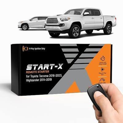 Start-X Remote Starter Kit for Toyota Tacoma (2016-2023) & Highlander (2014-2019) Vehicles with H-Key Ignition Only | Use Your OEM Key Fob | Lock 3X to Remote Start | DIY Installation