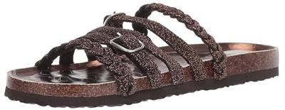 MUK LUKS Women's Terri Terra Turf-Dark Grey