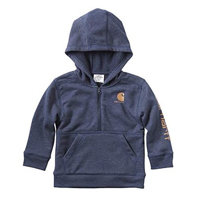 Carhartt Baby Boys' Hooded Half Zip Sweatshirt