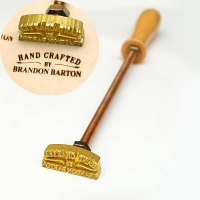 Custom Logo Wood Branding Iron,Durable Personalized Logo for Branding, Burning Stamp for Leather Meat Hambuger,DIY Burning Tool for Wedding Gift, Handcrafted by Design (2"x2")