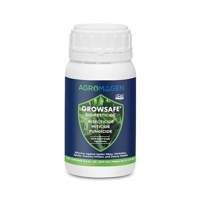AgroMagen GrowSafe Bio-Pesticide – Natural & Organic Miticide, Fungicide & Insecticide, Controls Spider Mites, Whiteflies, Aphids, Powdery Mildew & Downy Mildew(8.5 fl.oz)