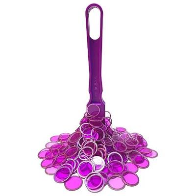 MR CHIPS Made in USA Magnetic Wands and 3/4 Inch Plastic with Metal Rings - 100 pcs Reusable Storage Bag 7 Color Choices